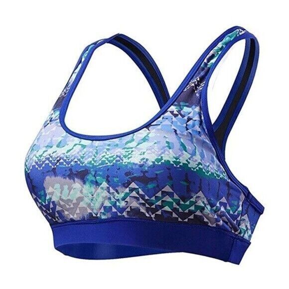 TYR Women's Emerald Lake Racerback Bikini Top, Size L (10/12); Velvet/Turquoise - Picture 1 of 12